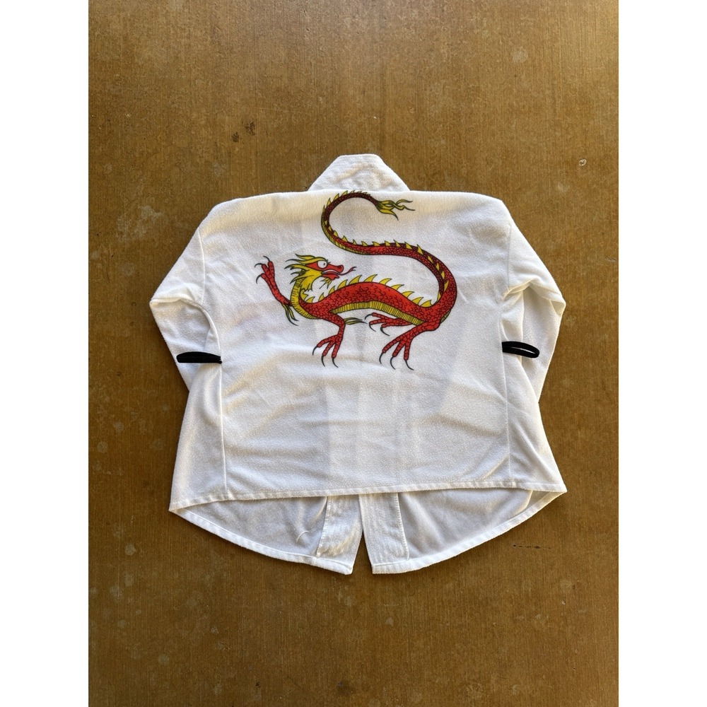 VTG 70s Montgomery Ward Chinese Dragon Karate Martial Arts Robe Kid 3T (3 Years)